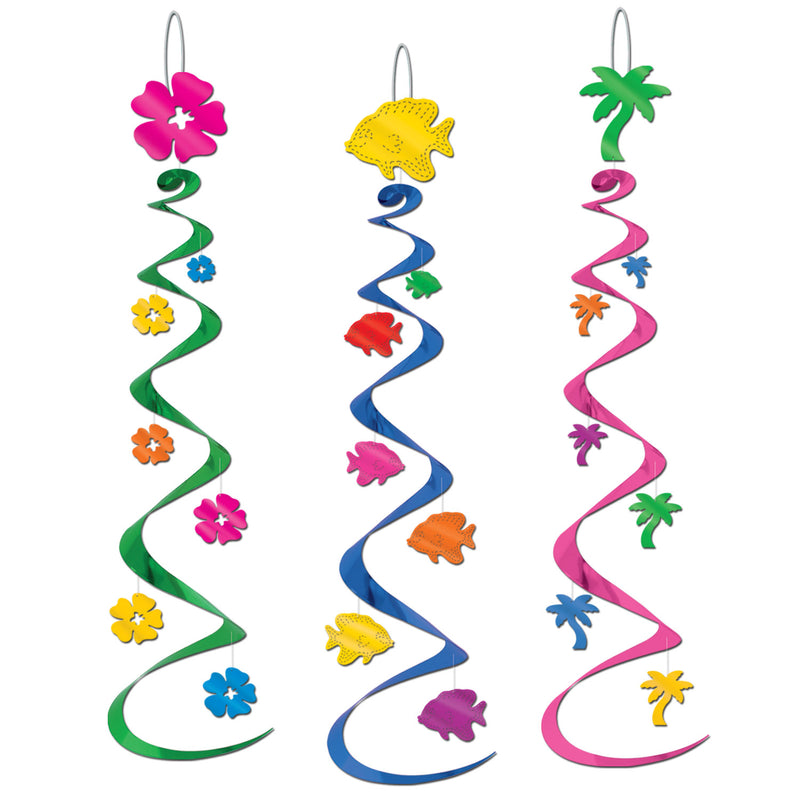 Luau Whirls – 30" – (3/Pkg)