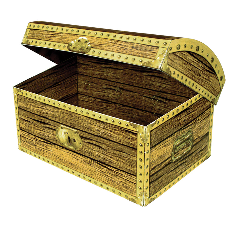 Treasure Chest Box – 8" x 5½" x 5½" – (1/Pkg) by Beistle for Pirate 3-D