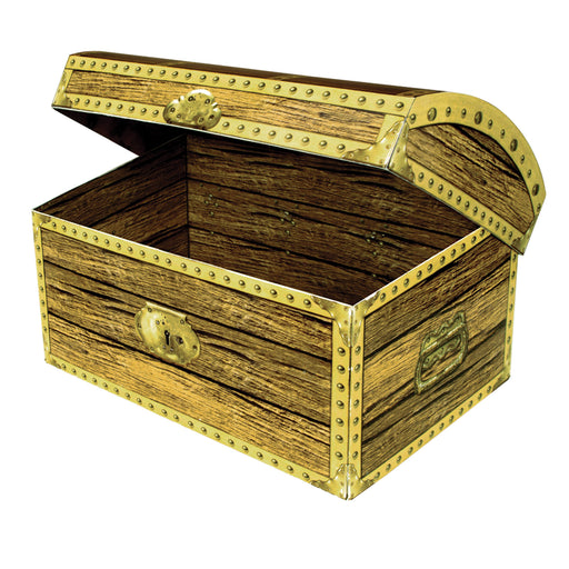 Treasure Chest Box – 8" x 5½" x 5½" – (1/Pkg) by Beistle for Pirate 3-D