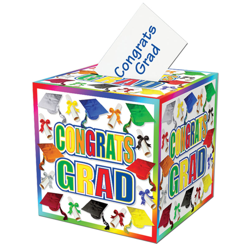 Graduation Card Box – 12" x 12" – (1/Pkg) by Beistle for Graduation Gift Card Boxes