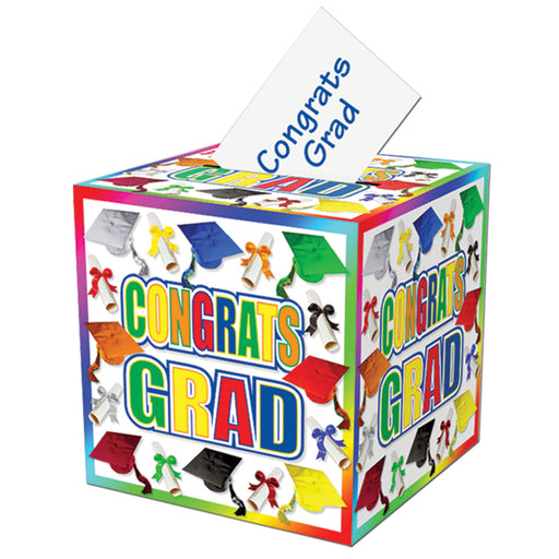 Graduation Card Box – 12" x 12" – (1/Pkg) by Beistle for Graduation Gift Card Boxes