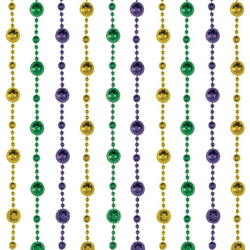 Disco Ball Bead Curtain – 6' 6" x 24" – (1/Box) by Beistle for Mardi Gras Novelty Curtains