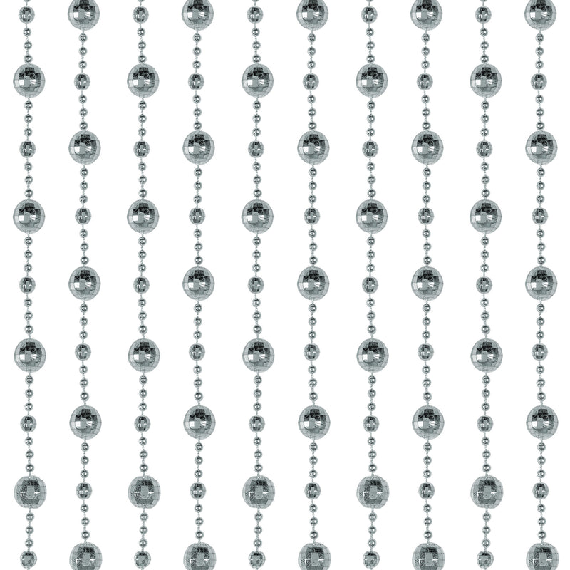 Disco Ball Bead Curtain – 6' 6" x 24" – (1/Box) by Beistle for 70's Novelty Curtains