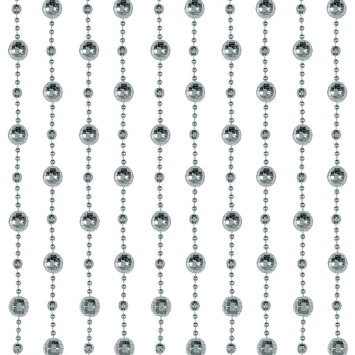 Disco Ball Bead Curtain – 6' 6" x 24" – (1/Box) by Beistle for 70's Novelty Curtains