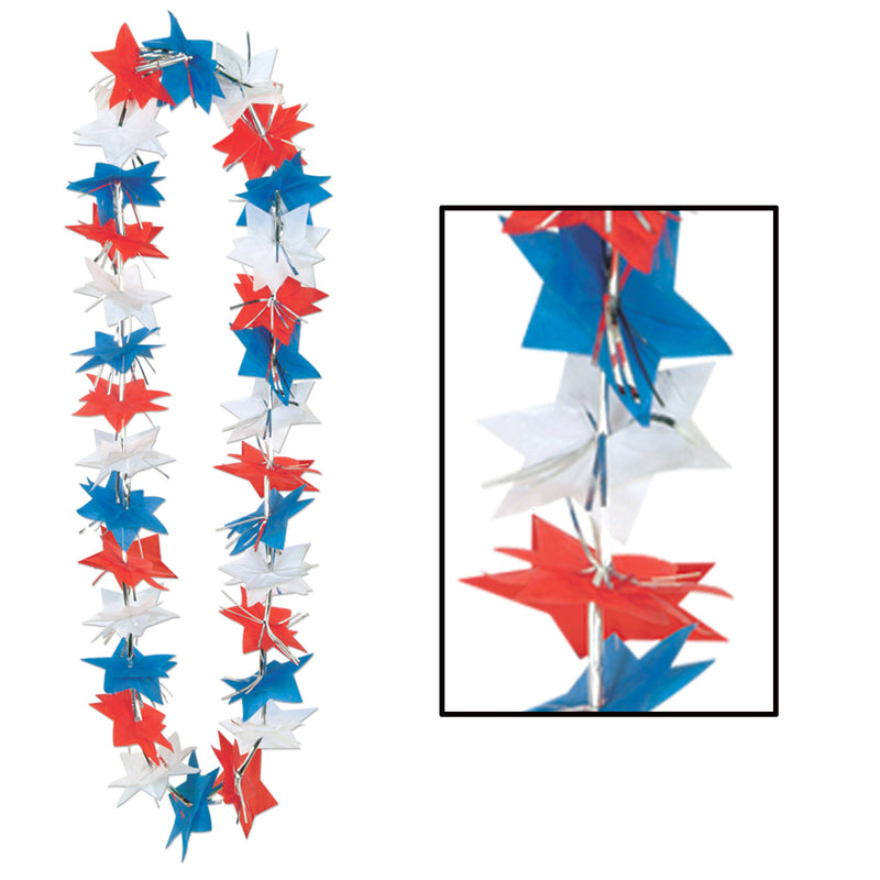 Patriotic Star Party Lei – 36"