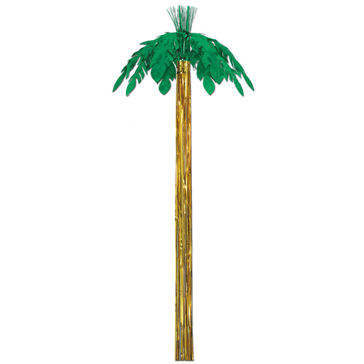 Metallic Palm Tree – 8' – (1/Pkg) by Beistle for Luau Metallic