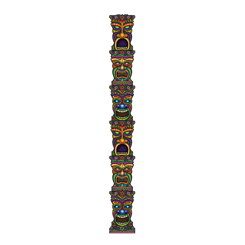 Jointed Tiki Totem Pole – 7' – (1/Pkg)