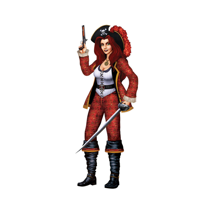 Jointed Bonny Buccaneer – 3' 2" – (1/Pkg) by Beistle for Pirate Printed One Side