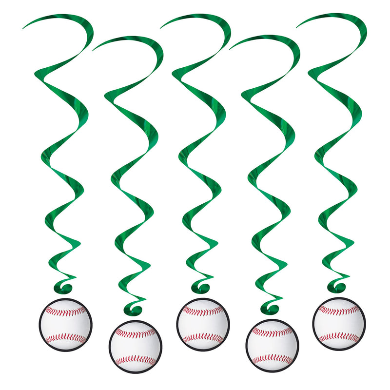 Baseball Whirls – 3' 4" – (5/Pkg)