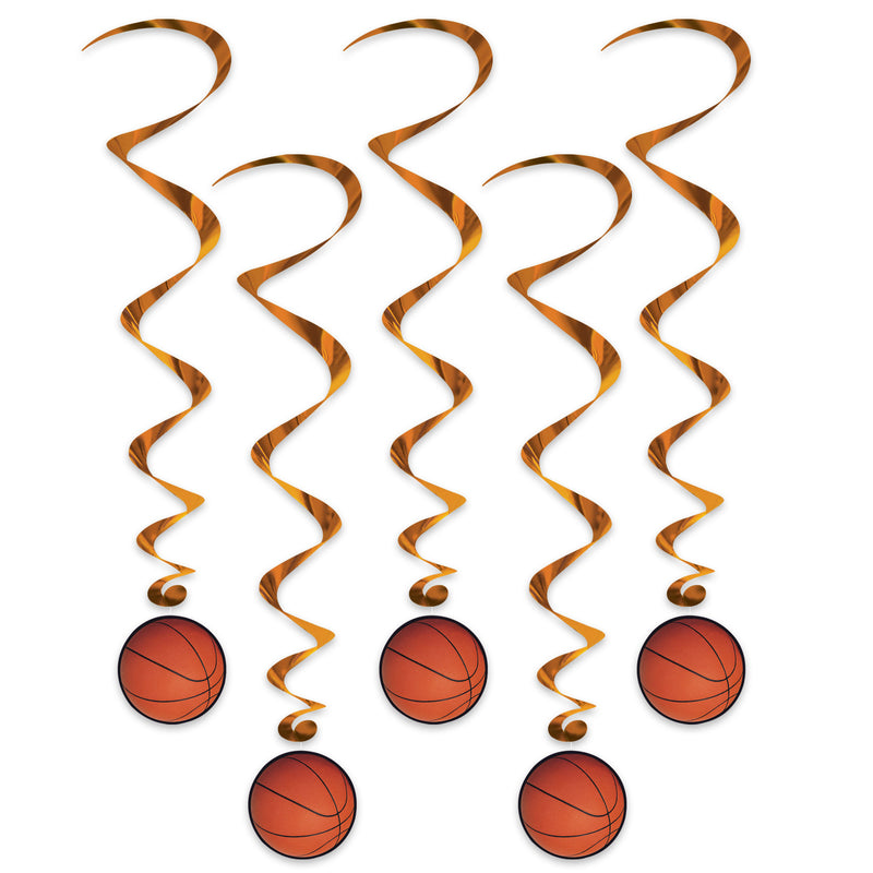 Basketball Whirls – 3' 4" – (5/Pkg)
