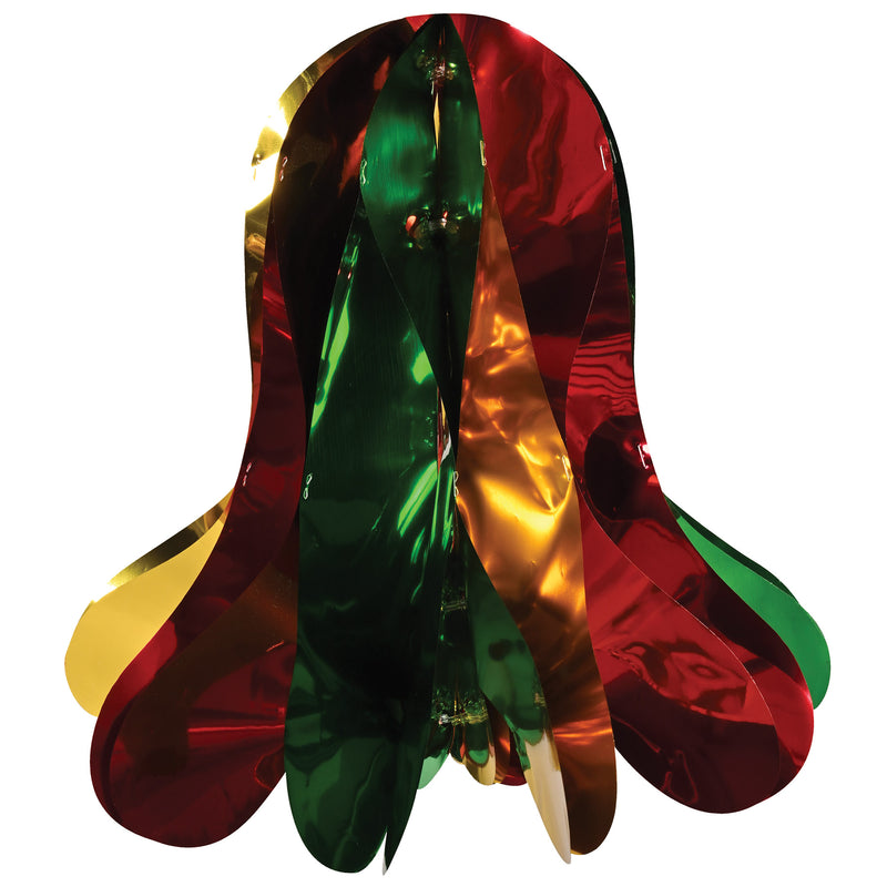 Metallic Bell – 12" – (1/Pkg) by Beistle for Christmas/Winter Metallic