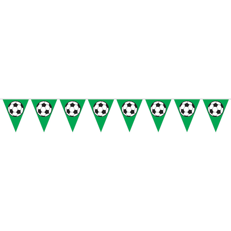 Soccer Ball Pennant Banner – 11" x 12' – (1/Pkg) by Beistle for Soccer Pennant Banners