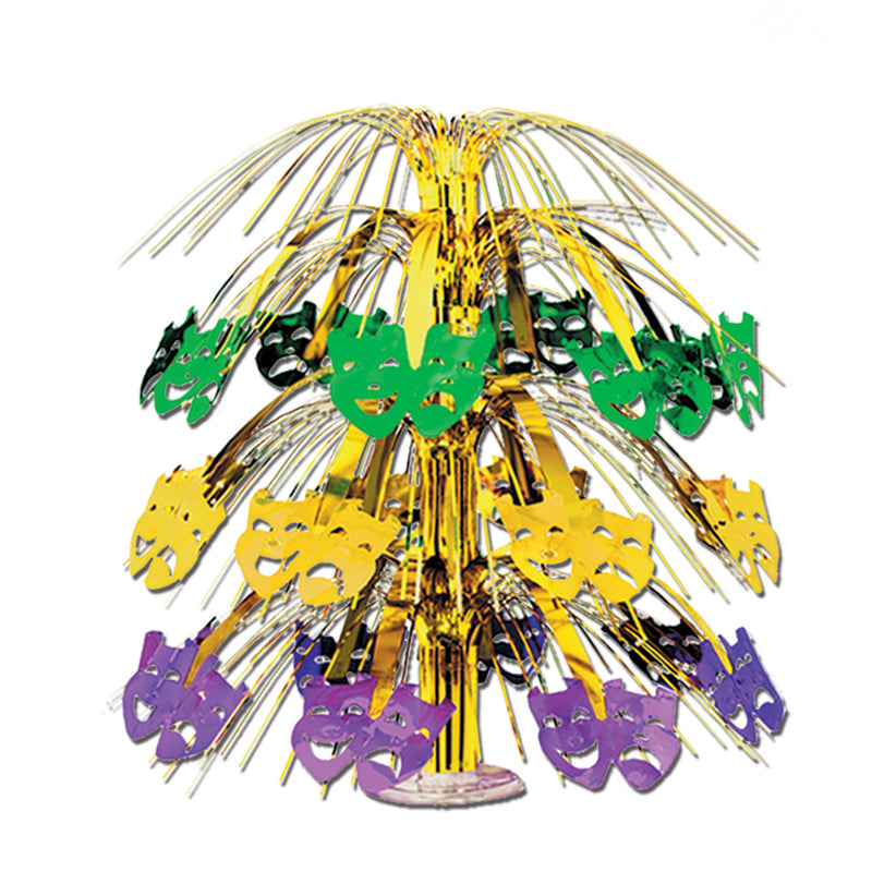 Mardi Gras Cascade Centerpiece – 18" – (1/Pkg)