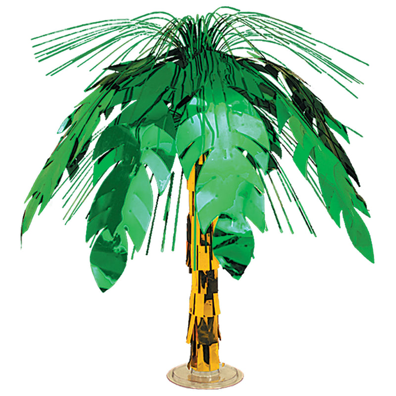 Palm Tree Cascade Centerpiece – 18" – (1/Pkg) by Beistle for Luau Cascades