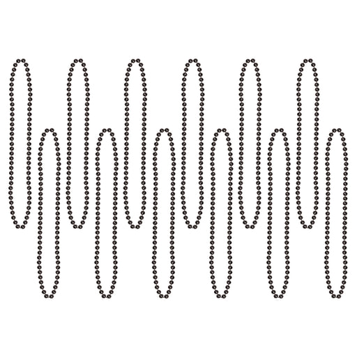Bulk Party Beads - Small Round – 7mm x 33" by Beistle for General Occasion Round Party Beads