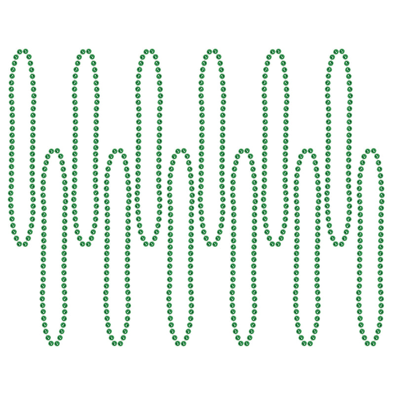 Bulk Party Beads - Small Round – 7mm x 33" by Beistle for General Occasion Round Party Beads