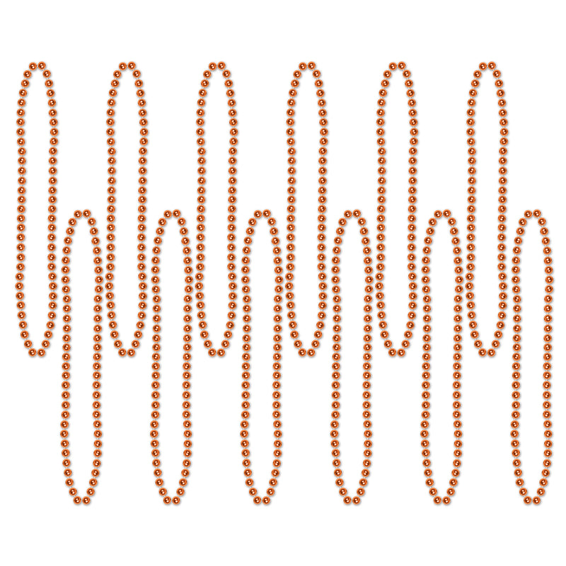 Bulk Party Beads - Small Round – 7mm x 33" by Beistle for General Occasion Round Party Beads