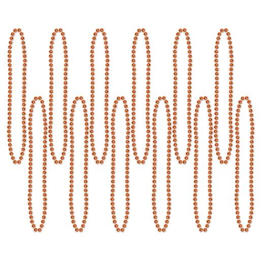 Bulk Party Beads - Small Round – 7mm x 33" by Beistle for General Occasion Round Party Beads
