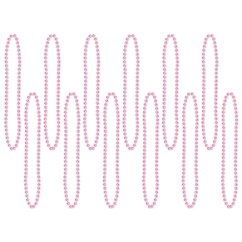 Bulk Party Beads - Small Round – 7mm x 33" by Beistle for General Occasion Round Party Beads