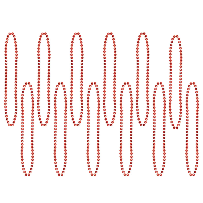 Bulk Party Beads - Small Round – 7mm x 33" by Beistle for General Occasion Round Party Beads