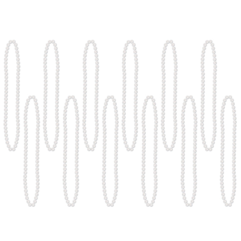 Bulk Party Beads - Small Round – 7mm x 33" by Beistle for General Occasion Round Party Beads