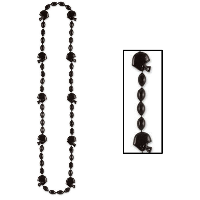 Football Beads – 36" – (1/Card) by Beistle for Football Novelty Beads