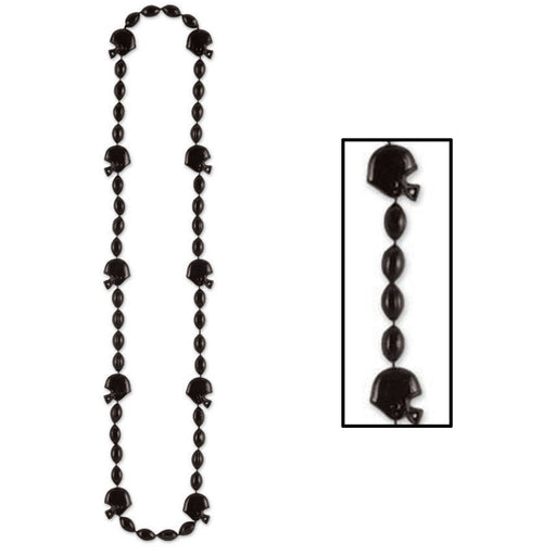 Football Beads – 36" – (1/Card) by Beistle for Football Novelty Beads