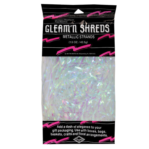 Gleam 'N Shreds Metallic Strands – (1½ Oz/Pkg) by Beistle for General Occasion Shreds and Grass