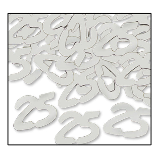 Fanci-Fetti "25" Silhouettes – (½ Oz/Pkg) by Beistle for Anniversary Fanci-Fetti