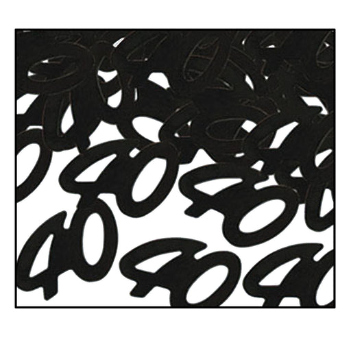 Fanci-Fetti "40" Silhouettes – (½ Oz/Pkg) by Beistle for Over-The-Hill Fanci-Fetti