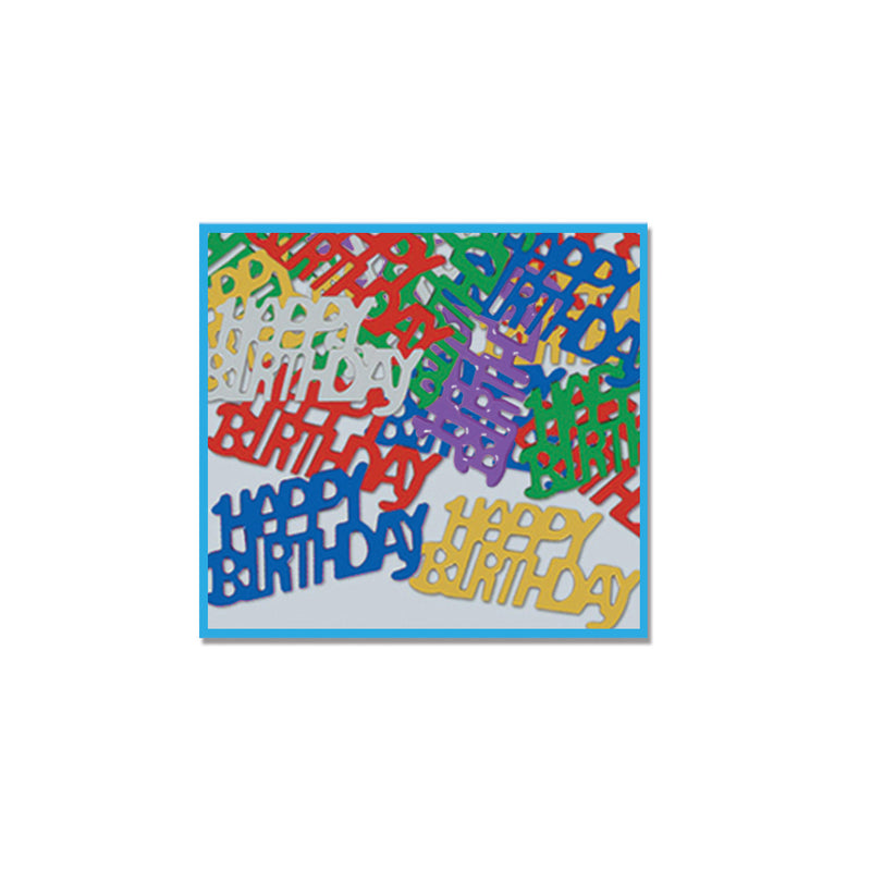 Happy Birthday Fanci-Fetti – (½ Oz/Pkg) by Beistle for Birthday Fanci-Fetti