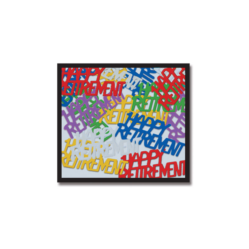 Happy Retirement Fanci-Fetti – (½ Oz/Pkg) by Beistle for Retirement Fanci-Fetti