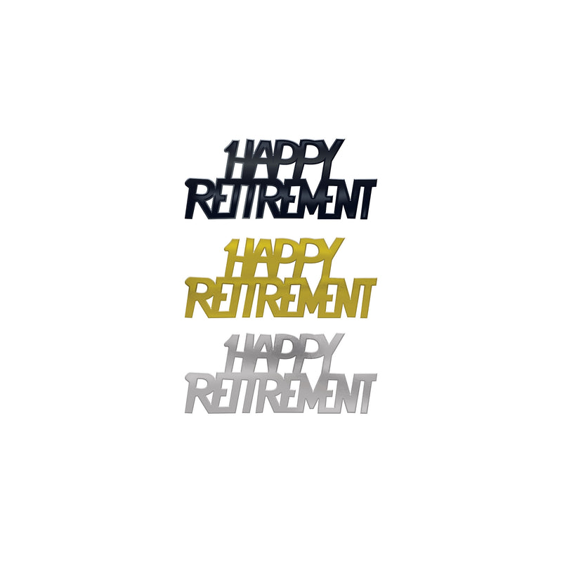 Happy Retirement Fanci-Fetti – (½ Oz/Pkg) by Beistle for Retirement Fanci-Fetti