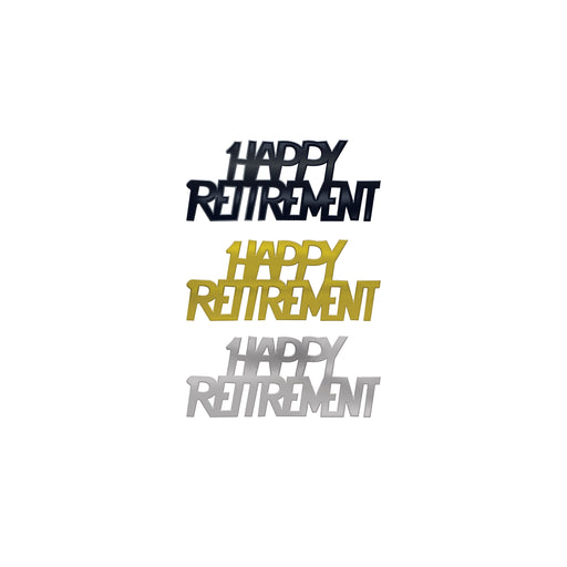 Happy Retirement Fanci-Fetti – (½ Oz/Pkg) by Beistle for Retirement Fanci-Fetti