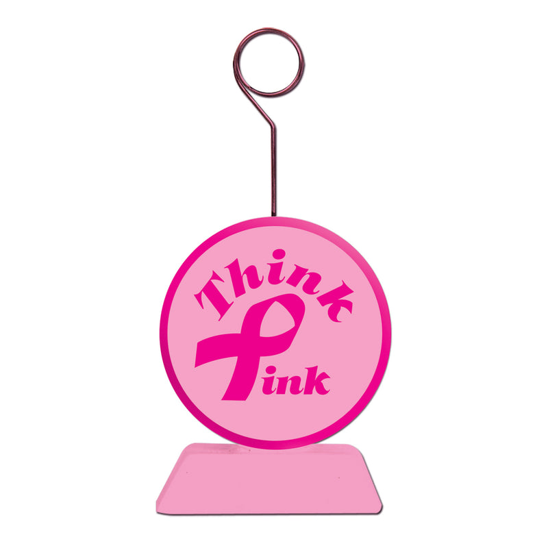 Pink Ribbon Photo/Balloon Holder – 6 Oz by Beistle for Pink Ribbon Balloon/Photo Holders