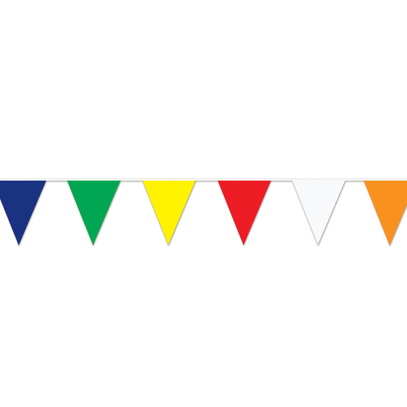 Multi-Color Pennant Banner – 17" x 120' – (1/Pkg) by Beistle for General Occasion Pennant Banners