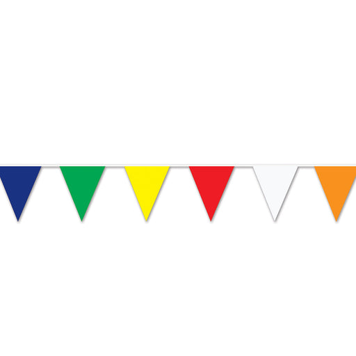 Multi-Color Pennant Banner – 17" x 30' – (1/Pkg) by Beistle for General Occasion Pennant Banners