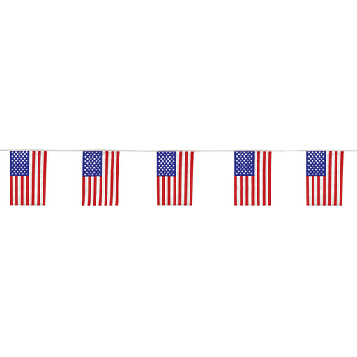 American Flag Pennant Banner – 17" x 60' – (1/Pkg) by Beistle for Patriotic Pennant Banners