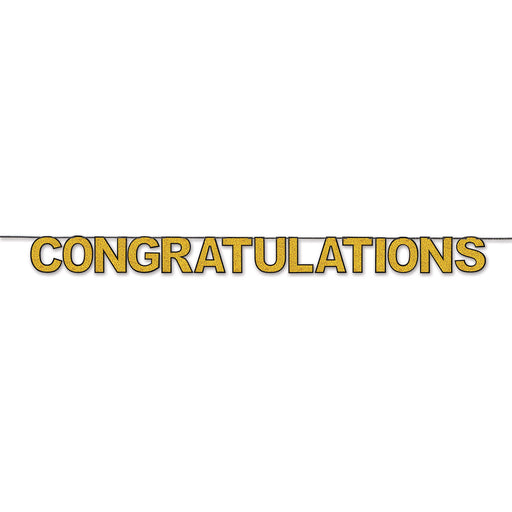 Congratulations Streamer – 8½" x 11' – (1/Pkg) by Beistle for Graduation Streamers