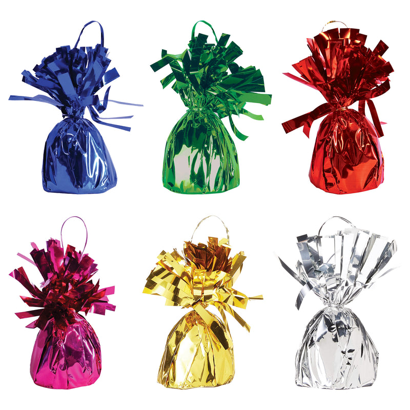 Metallic Wrapped Balloon Weights – 6 Oz