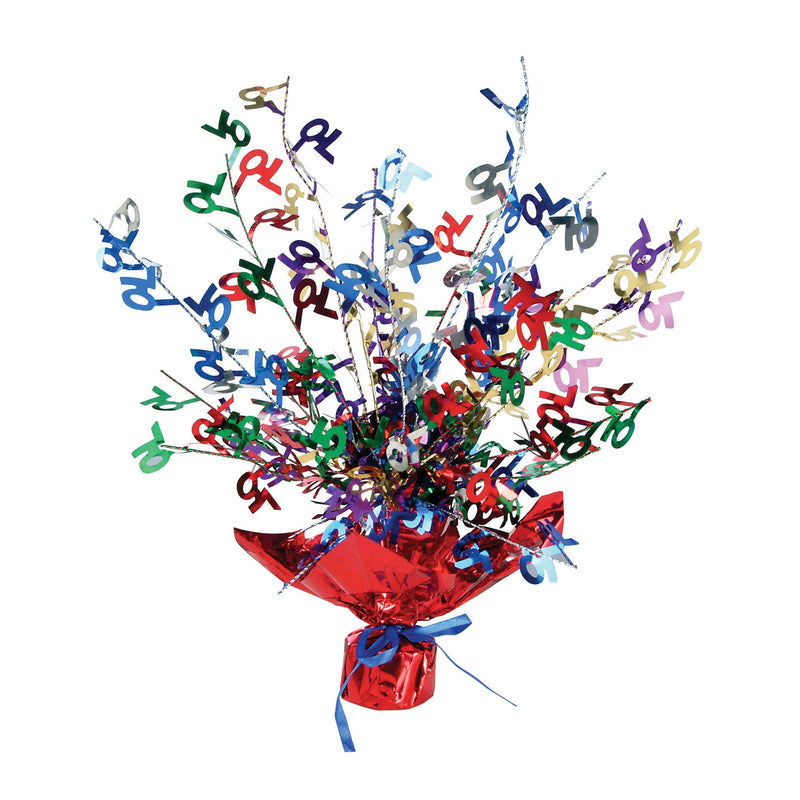 "70" Gleam 'N Burst Centerpiece – 15" – (1/Pkg) by Beistle for Birthday-Age Specific Gleam 'N Burst
