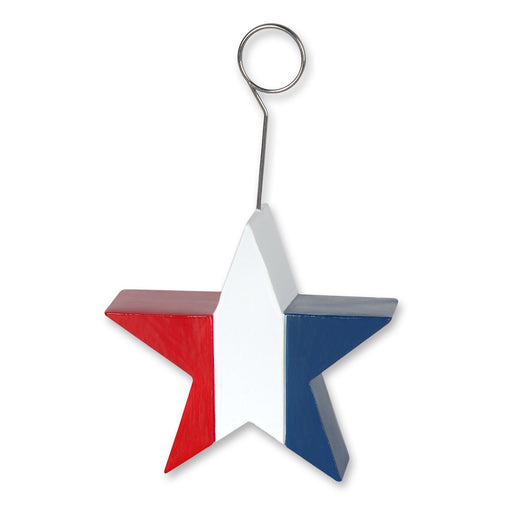 Patriotic Star Photo/Balloon Holder – 6 Oz by Beistle for Patriotic Balloon/Photo Holders