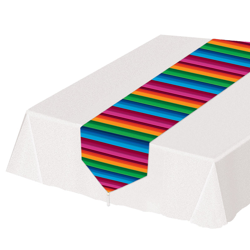 Printed Fiesta Table Runner – 11" x 6' – (1/Pkg) by Beistle for Fiesta/Cinco de Mayo Table Runners - Printed