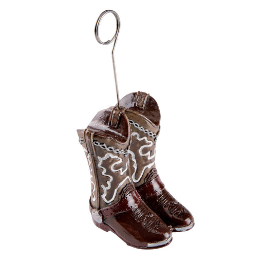 Cowboy Boots Photo/Balloon Holder – 6 Oz by Beistle for Western Balloon/Photo Holders