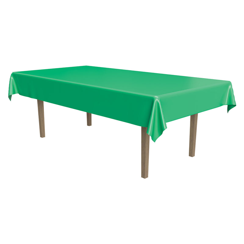 Plastic Rectangular Tablecover – 54" x 108" – (1/Pkg) by Beistle for General Occasion Table Covers - Solid