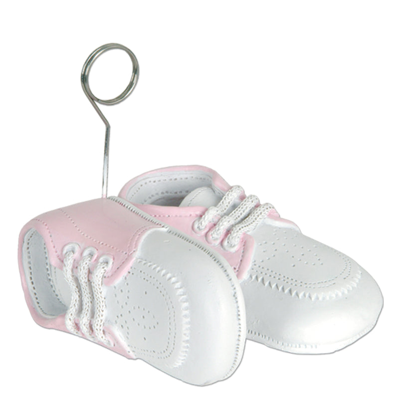 Baby Shoes Photo/Balloon Holder – 6 Oz by Beistle for Baby Shower Balloon/Photo Holders