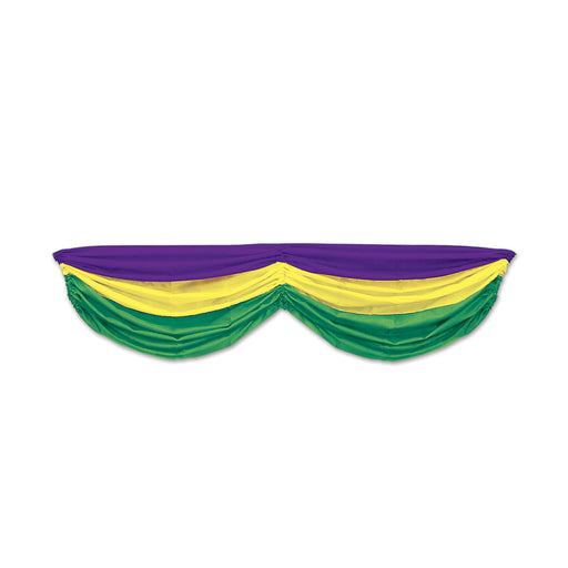 Mardi Gras Fabric Bunting – 5' 10" – (1/Pkg) by Beistle for Mardi Gras Bunting