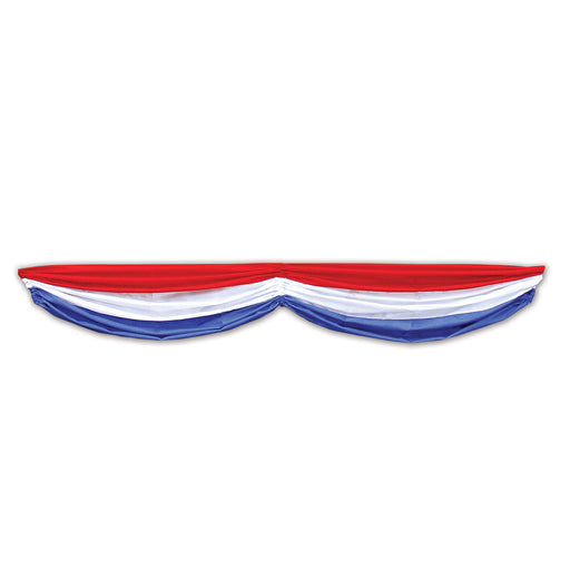 Patriotic Fabric Bunting – 5' 10" – (1/Pkg) by Beistle for Patriotic Bunting