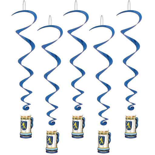 Oktoberfest Whirls – 3' 4" – (5/Pkg) by Beistle for Oktoberfest Whirls