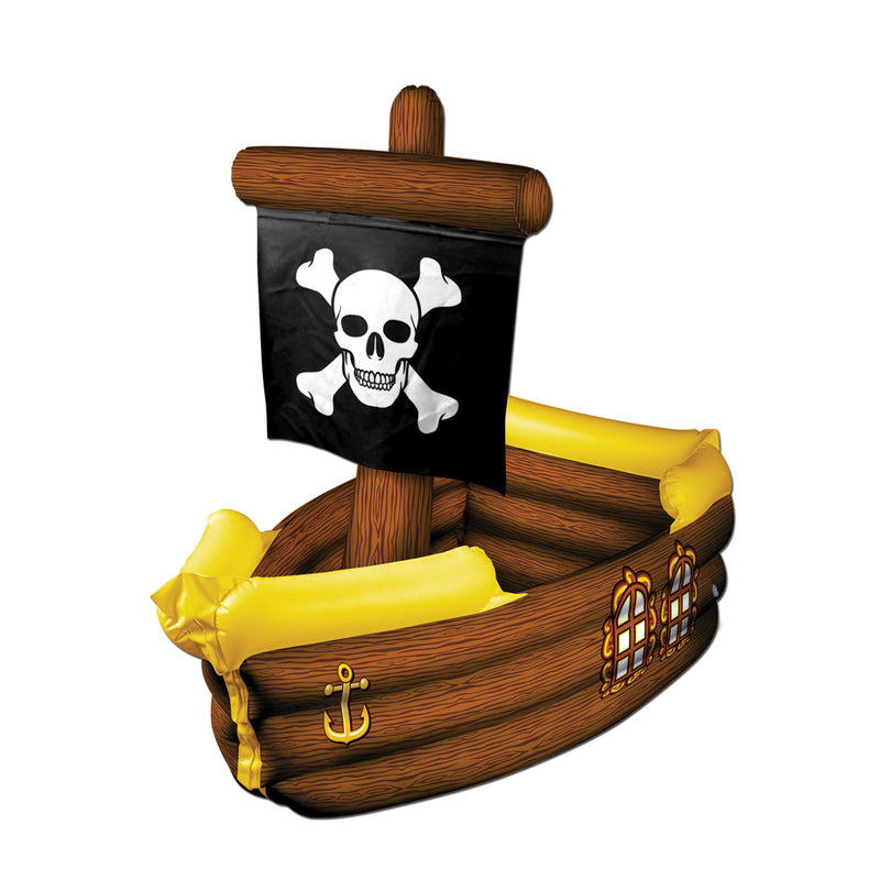 Inflatable Pirate Ship Cooler – 3' 3"W x 33"H – (1/Box) by Beistle for Pirate Inflatables